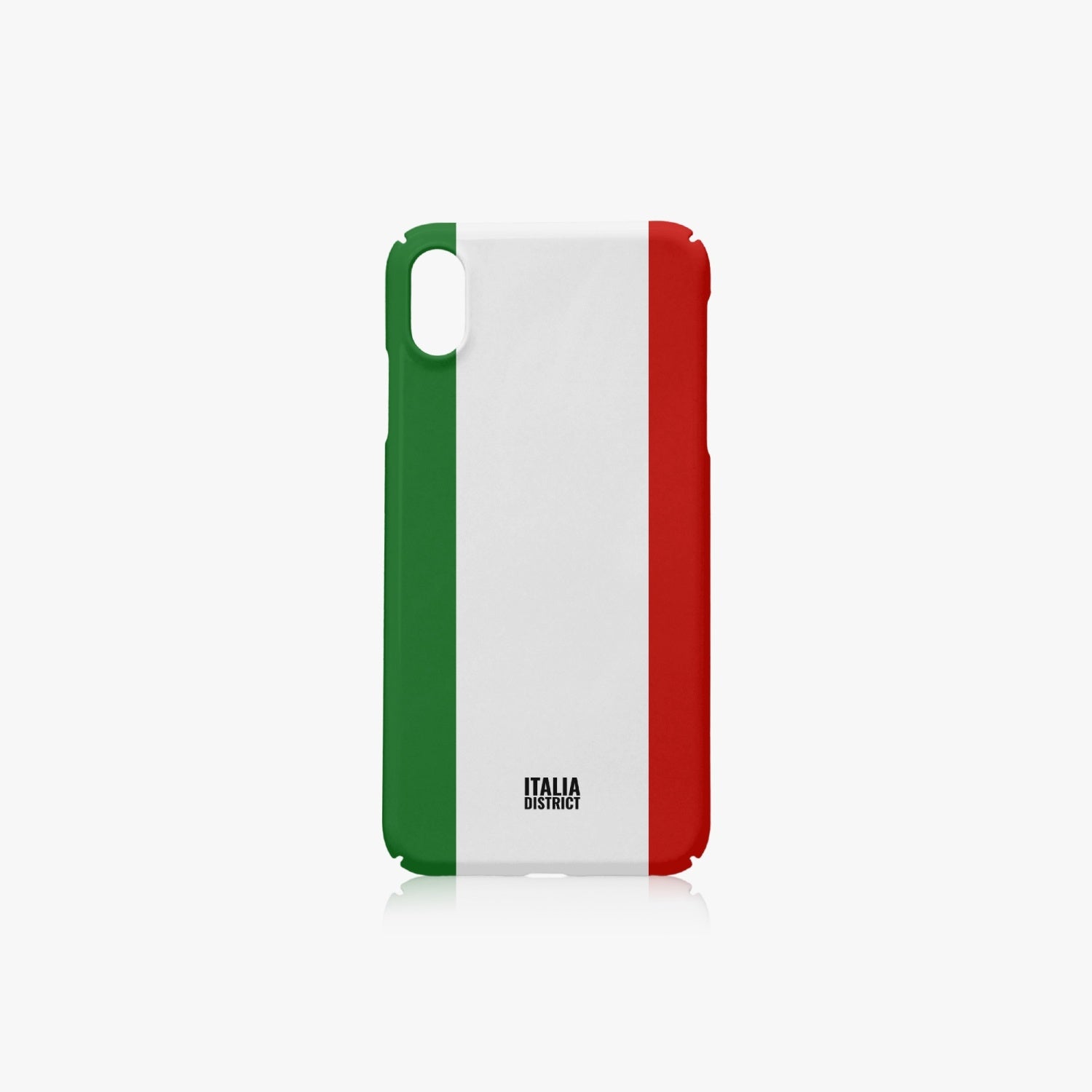 Italian Flag Phone Case for iPhone XS Max, featuring a flag design, offering 360-degree protection and full access to buttons and ports.
