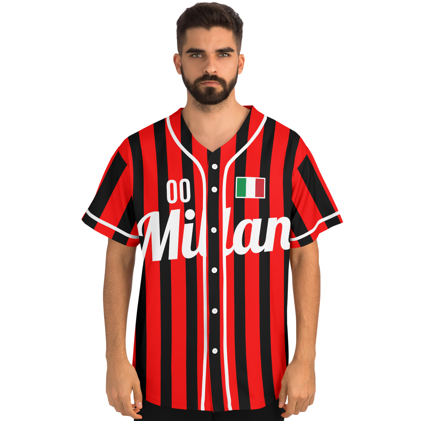 Milan Baseball Jersey - Custom Name + Number