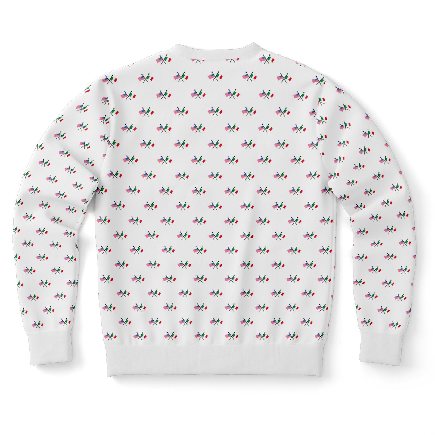 Sweatshirt Italian & American Flag Pattern