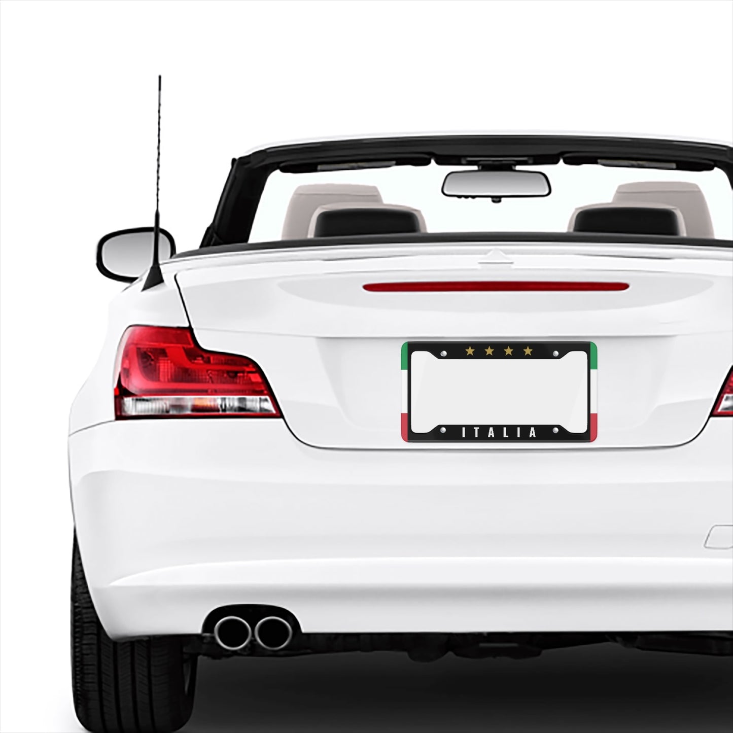 Italia 4 Stelle Nero - Cornice Targa
