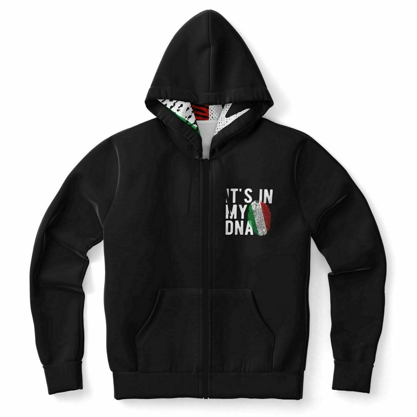 Felpa con cappuccio con zip Athletic - AOP
