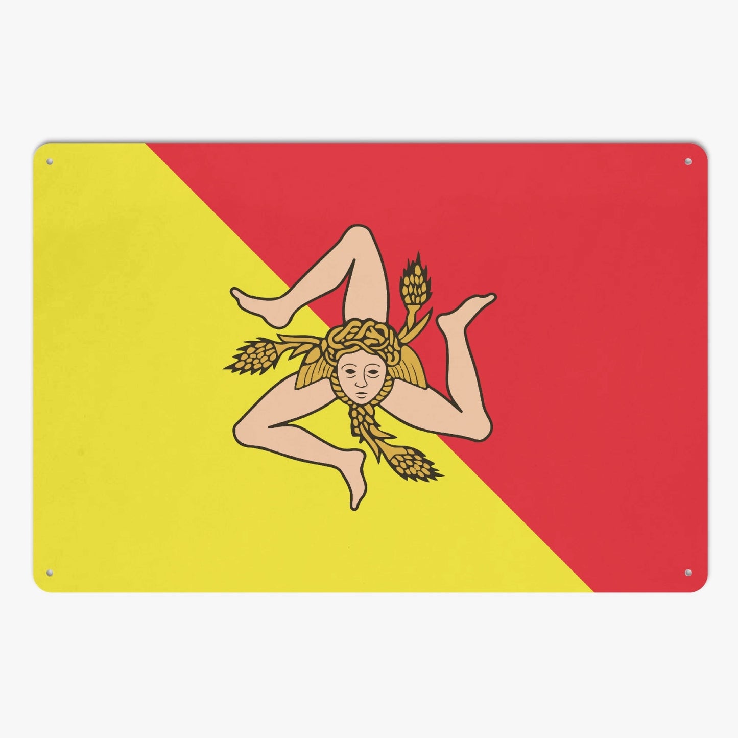Sicily Flag Metal Signs