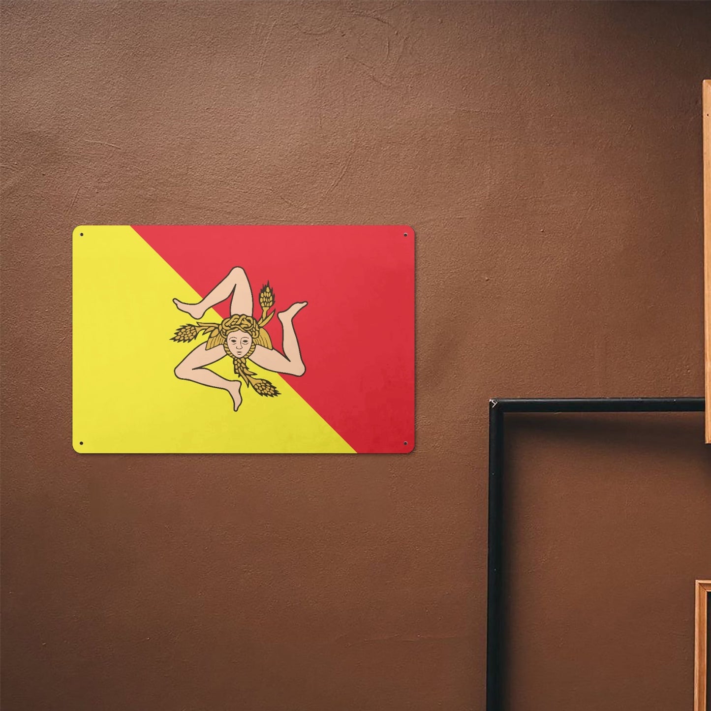 Sicily Flag Metal Signs
