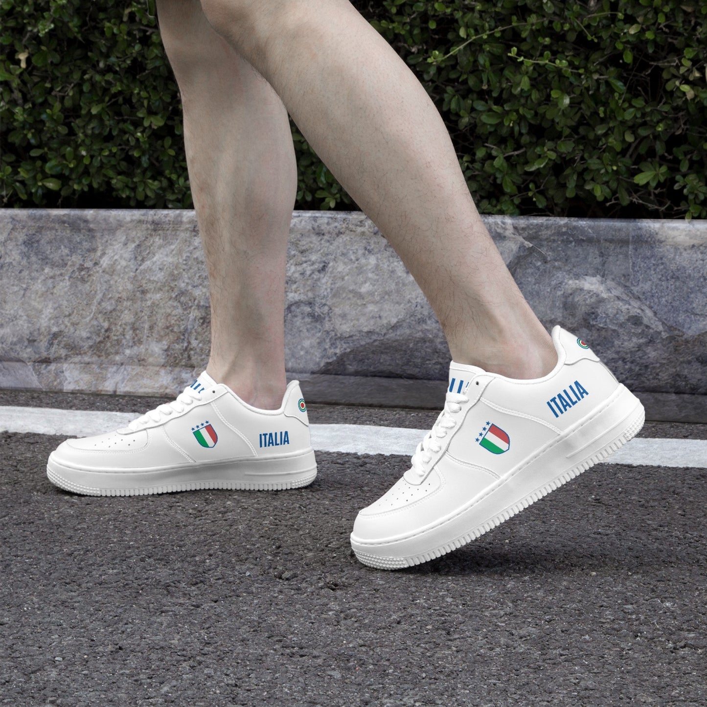 Italy Leather Sneakers - AF1 White