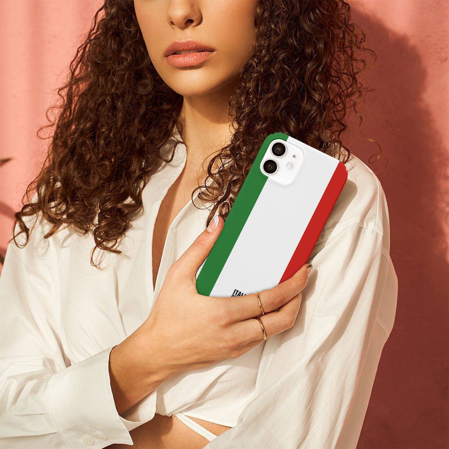 Custodia per cellulare con bandiera italiana per iPhone 12