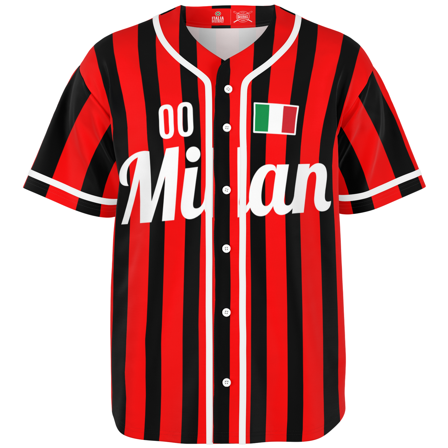 Milan Baseball Jersey - Custom Name + Number