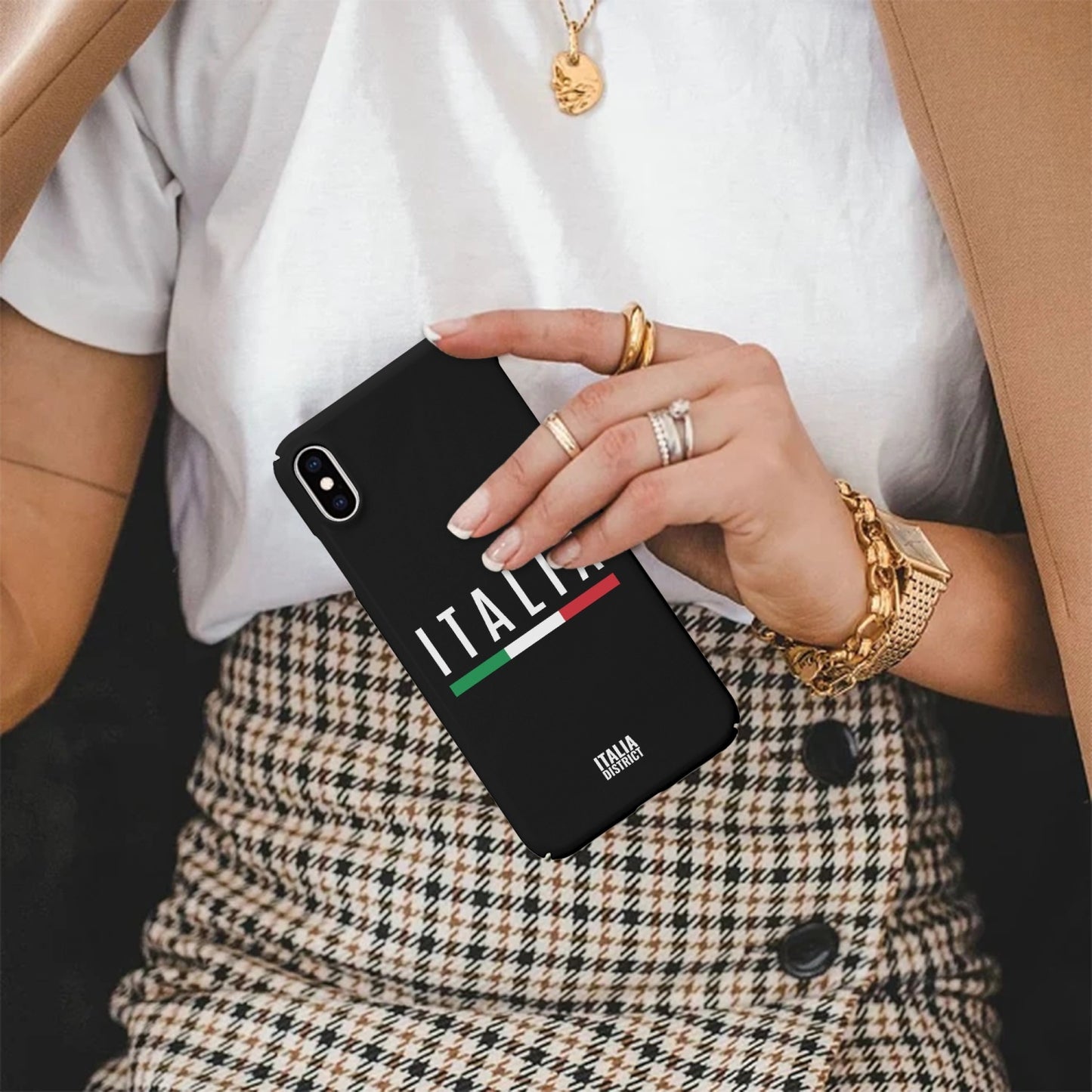 Italia Telefono nero iPhone XS Max
