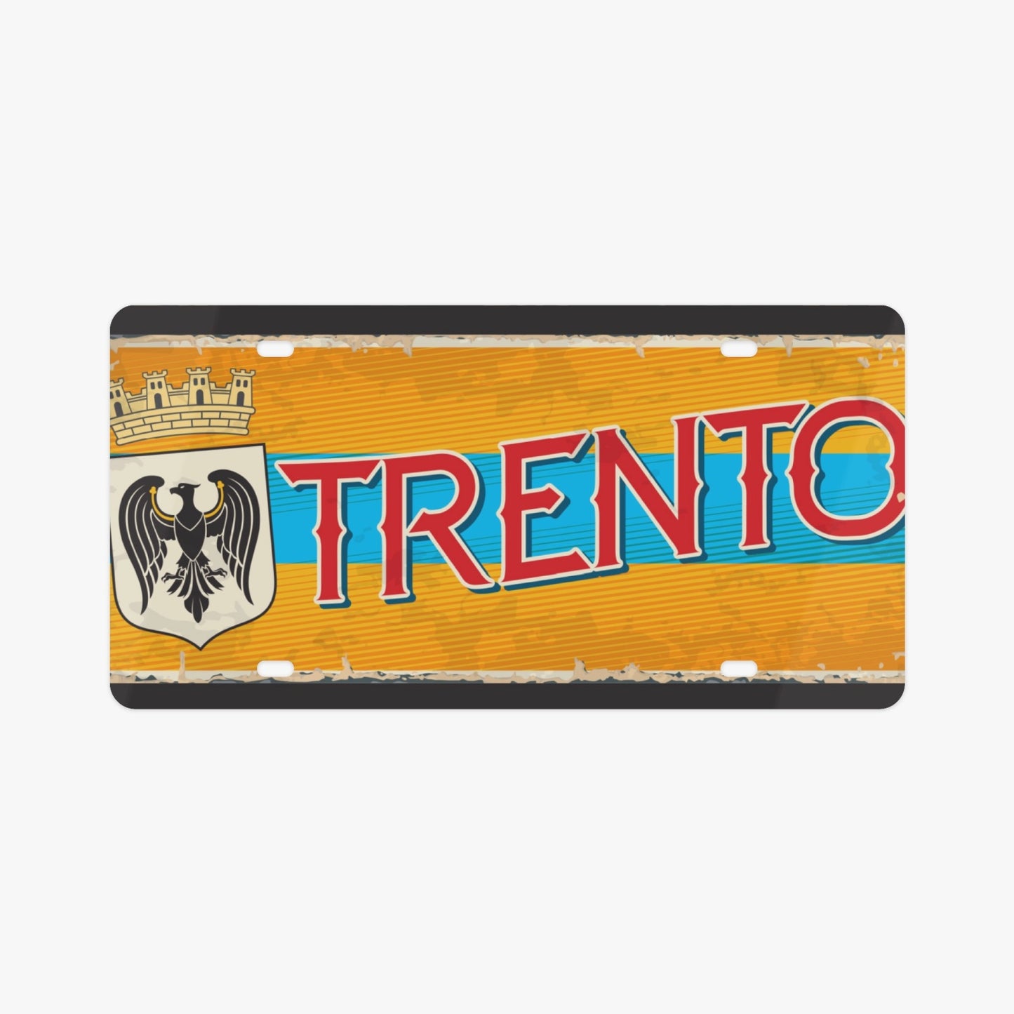 Trento License Plate Italian Style
