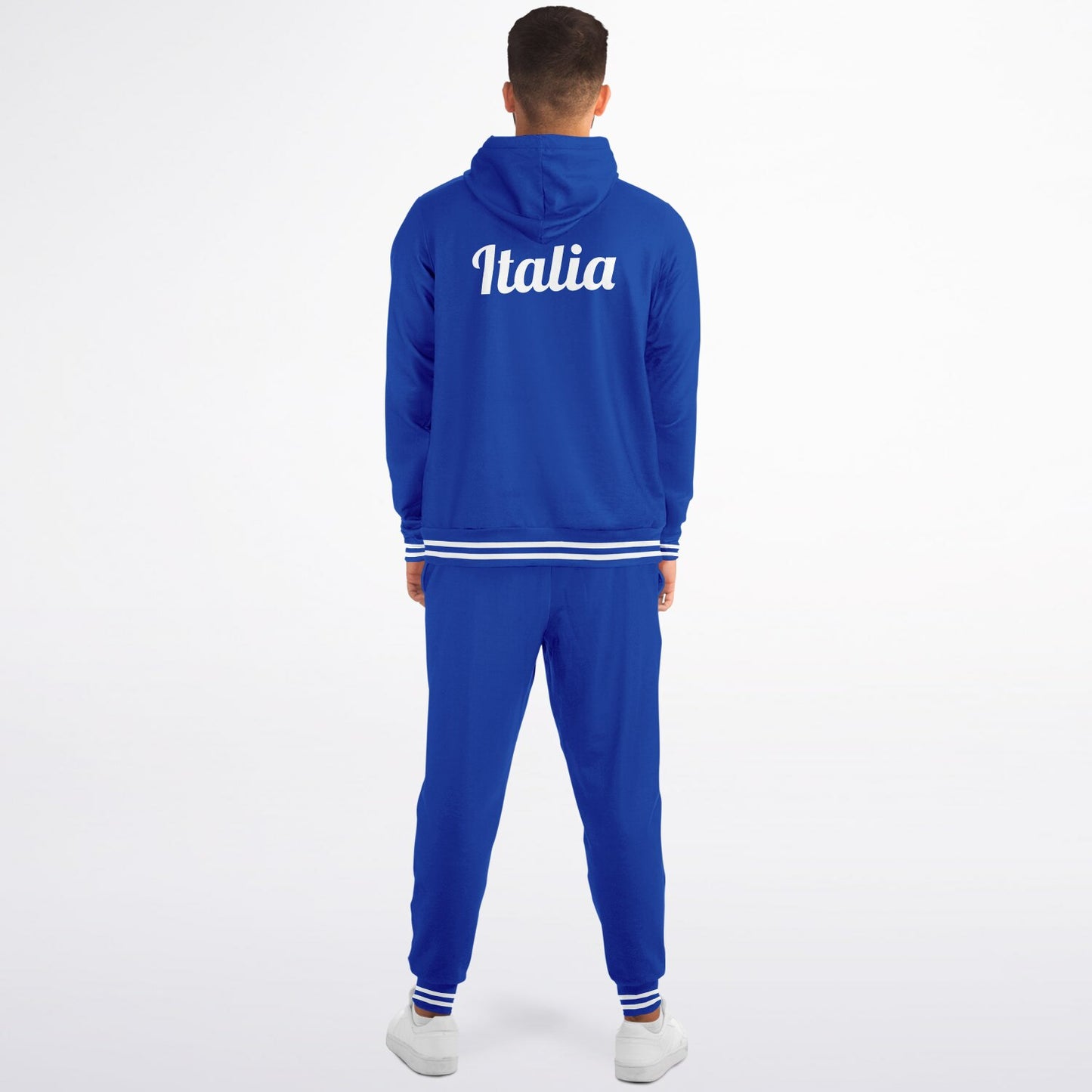 Felpa con cappuccio e jogger con zip Italia - AOP