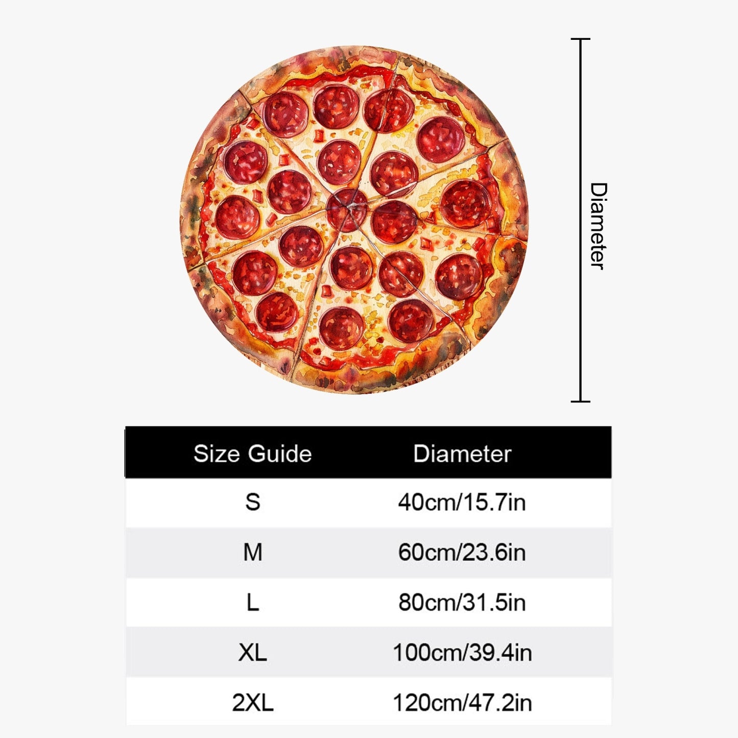 Tappeto di pizza al salame piccante