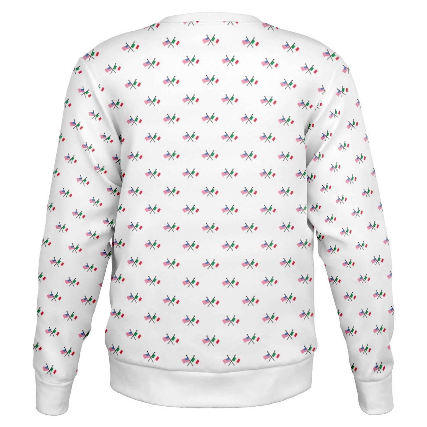 Sweatshirt Italian & American Flag Pattern