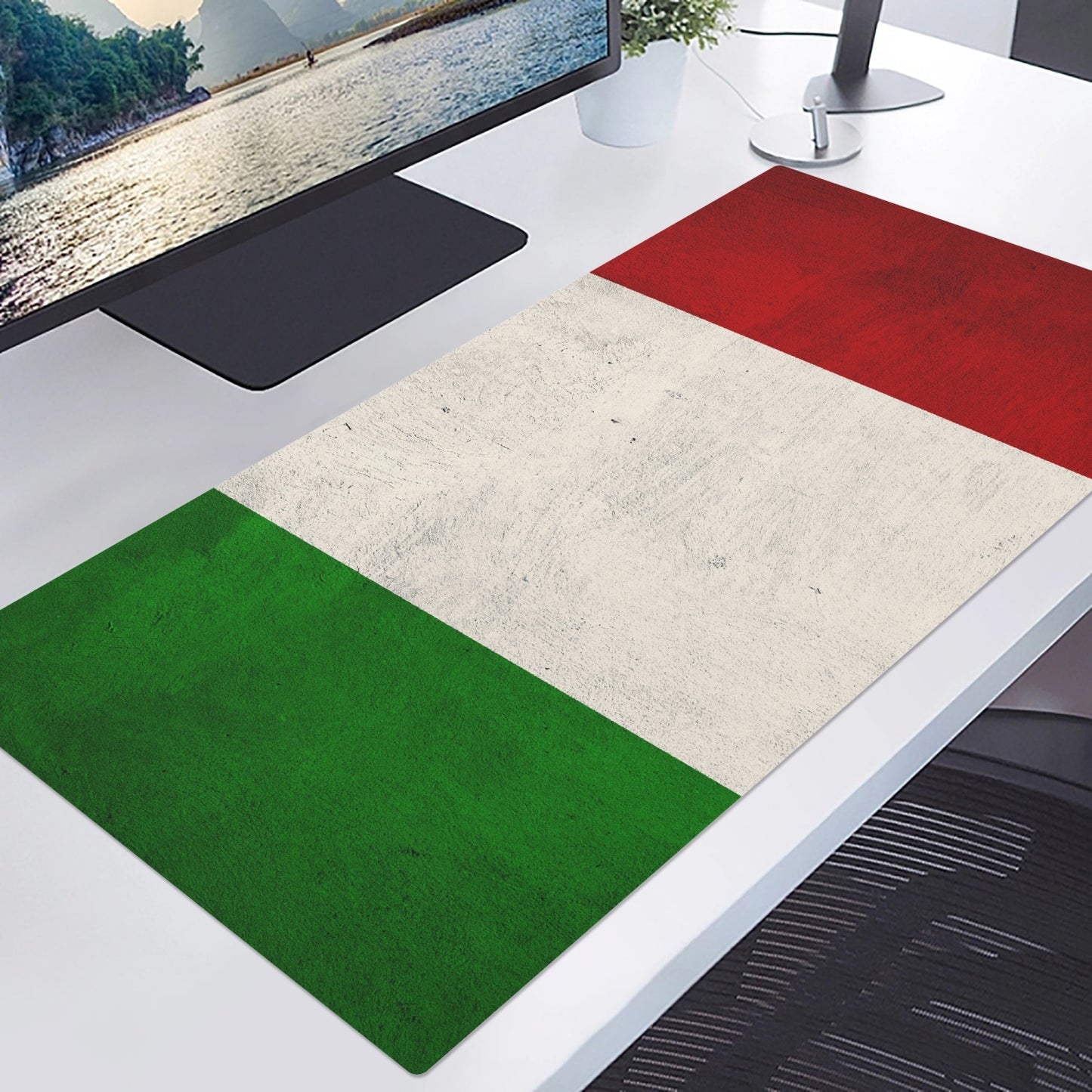 Bandiera Italiana - Tappetino da scrivania Premium