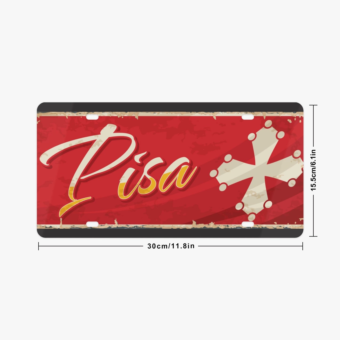 Targa Pisa in stile italiano