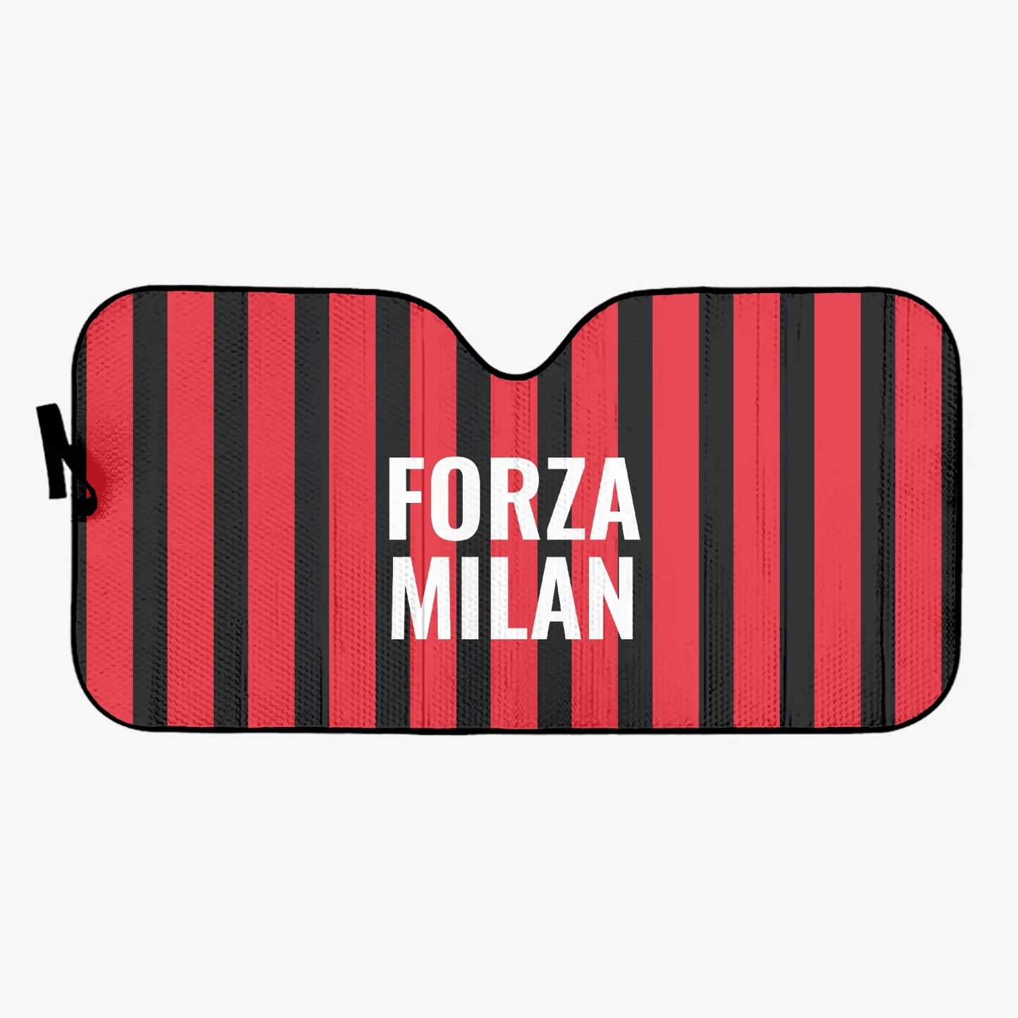 Forza Milan - Car Sun Shade offering UV protection and reduced interior heat, designed for most vehicles, folds easily with strap closure.