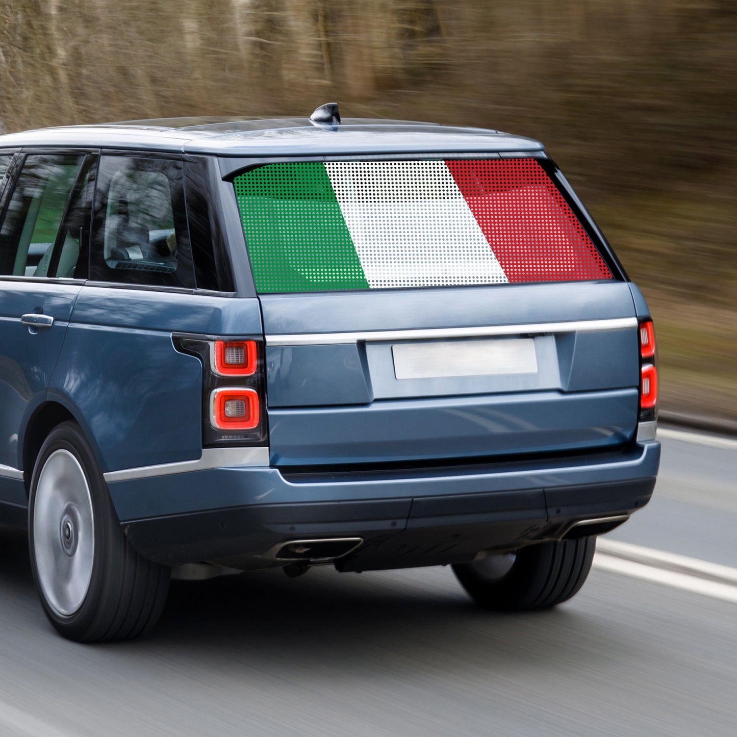 Adesivo per lunotto con bandiera italiana