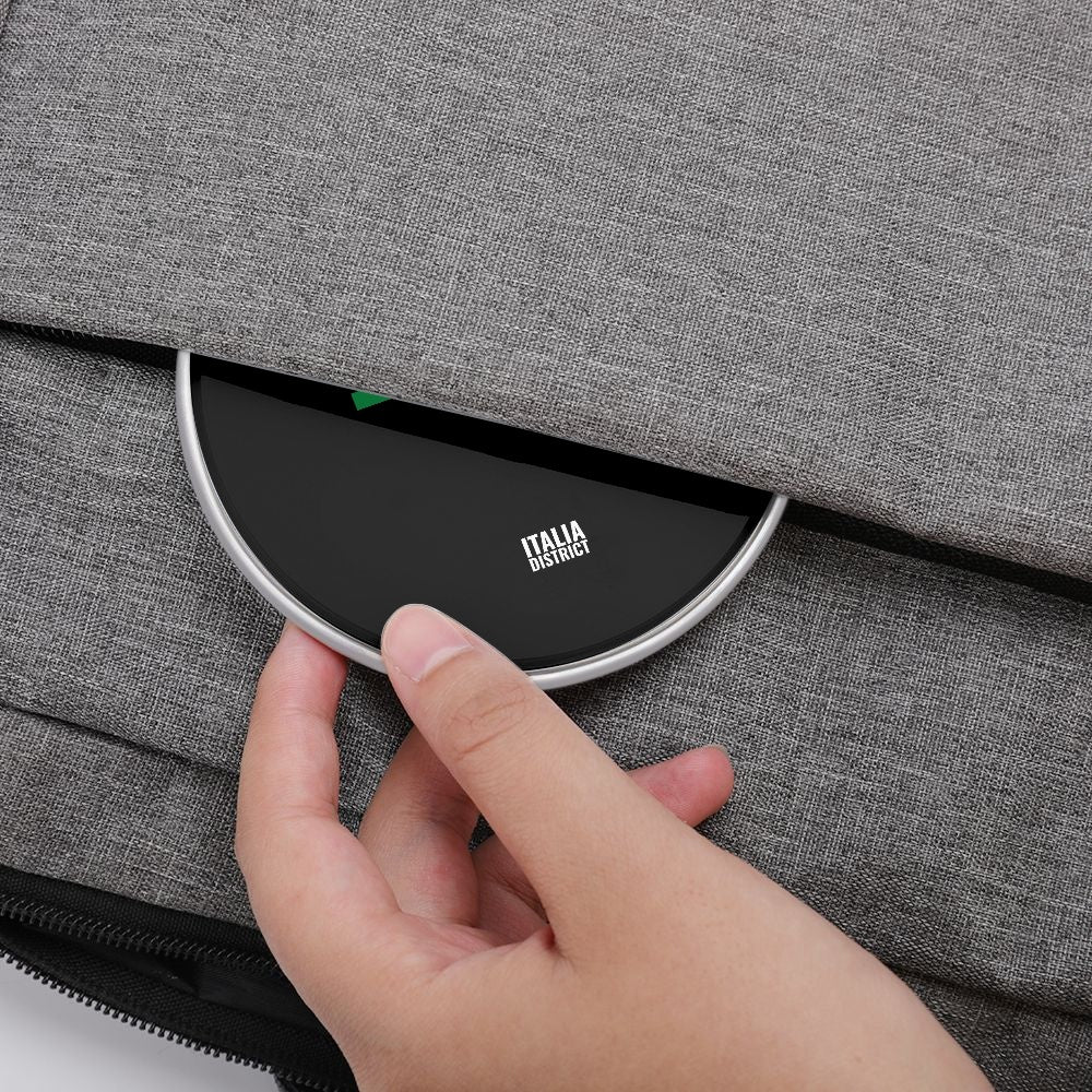 Italy Black Line - Caricabatterie Wireless 10W - Distretto Italia
