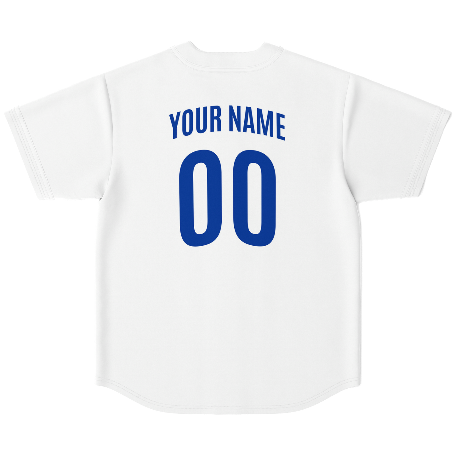 Italy Baseball Jersey - White - Custom Name + Number