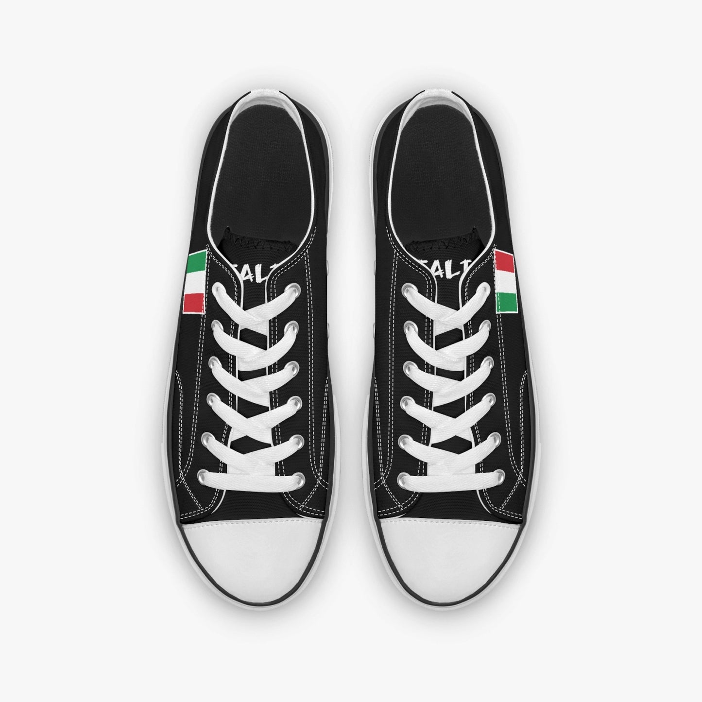 Italian Flag Low Top Shoes Sneakers