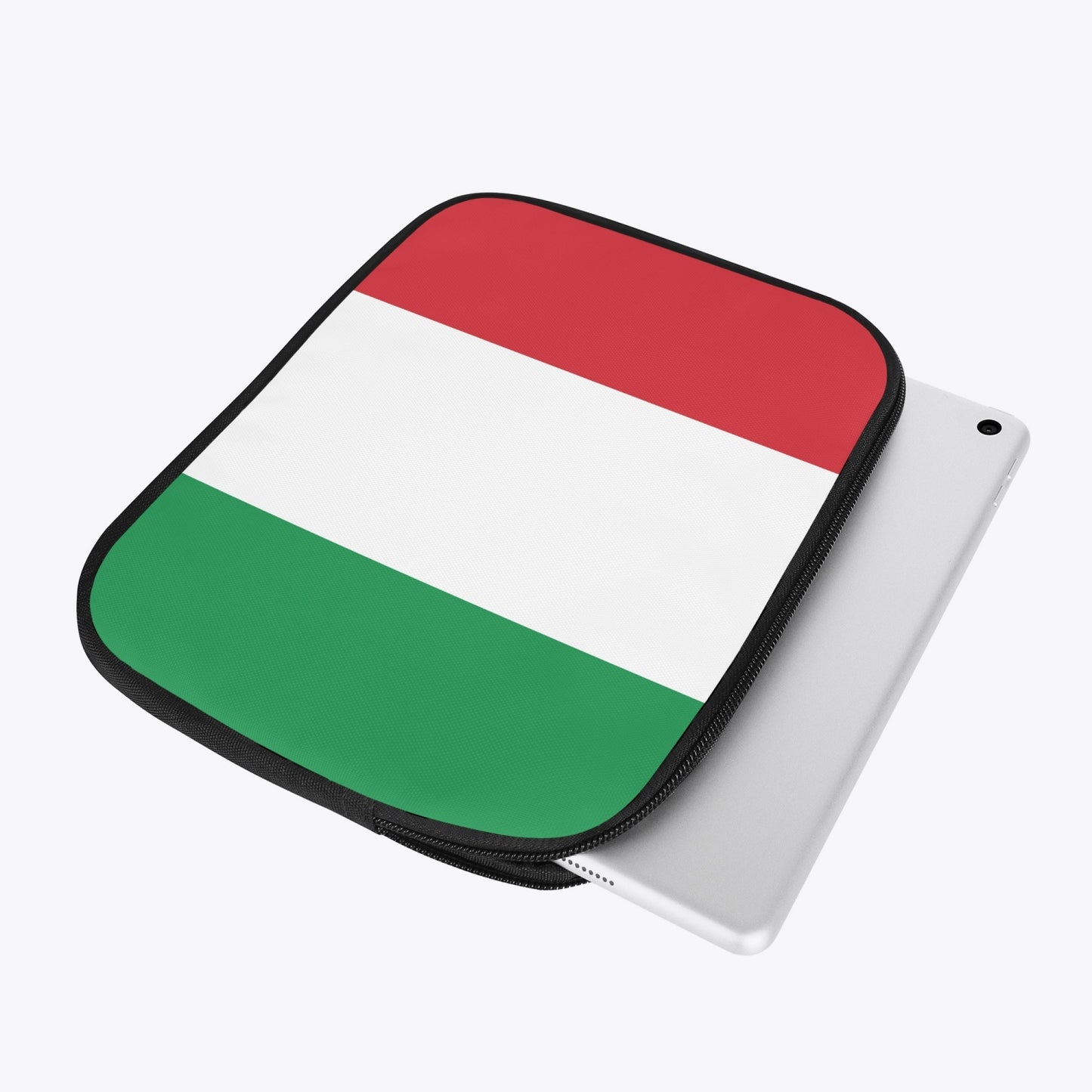 Italy Flag - iPad Sleeve featuring a flag design, lightweight, compact, with high-quality zippers for durability, perfect for iPad protection and easy portability.