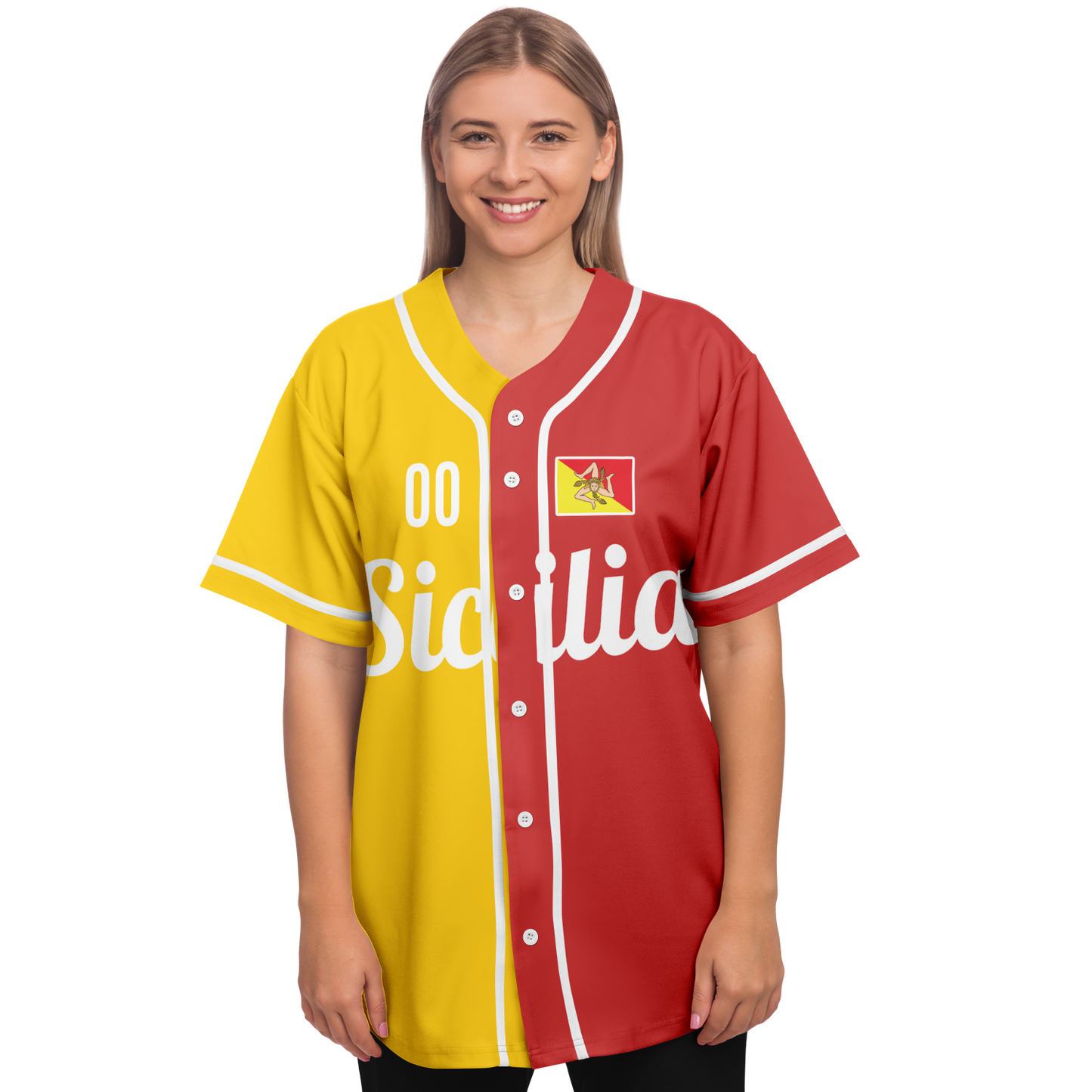 Sicily Baseball Jersey - Custom Name + Number