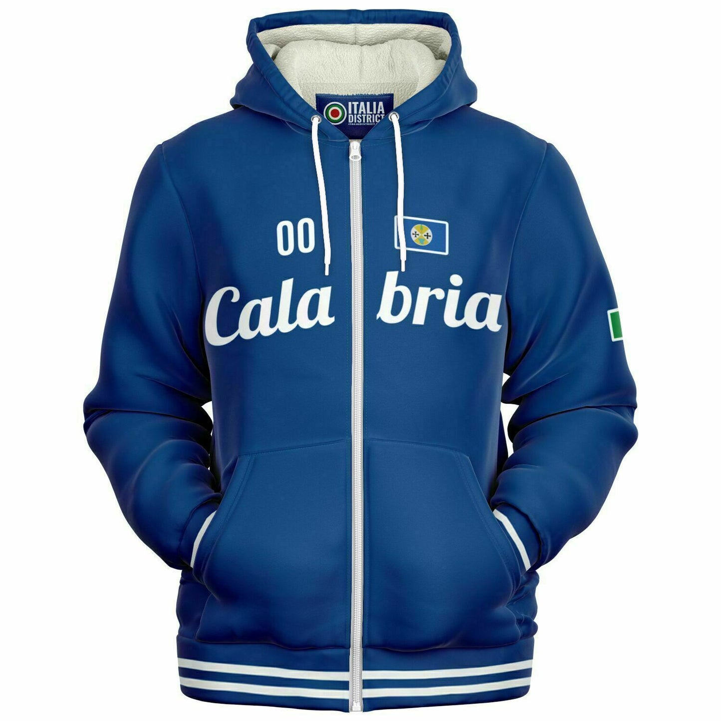 Calabria Microfleece Zip-Up Hoodie - Custom Name + Number