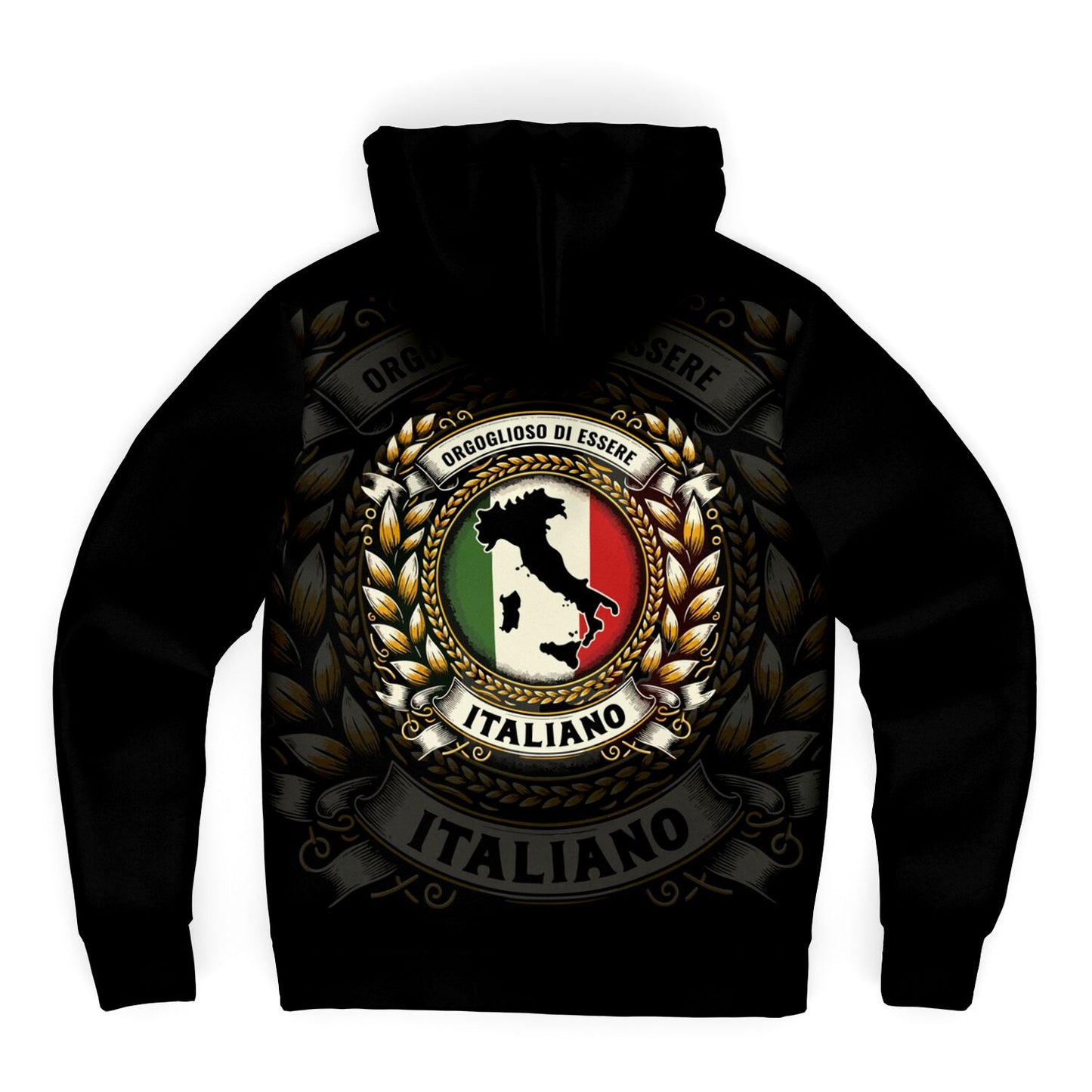 Orgoglioso di Essere Italiano - Microfleece Zip-Up Hoodie