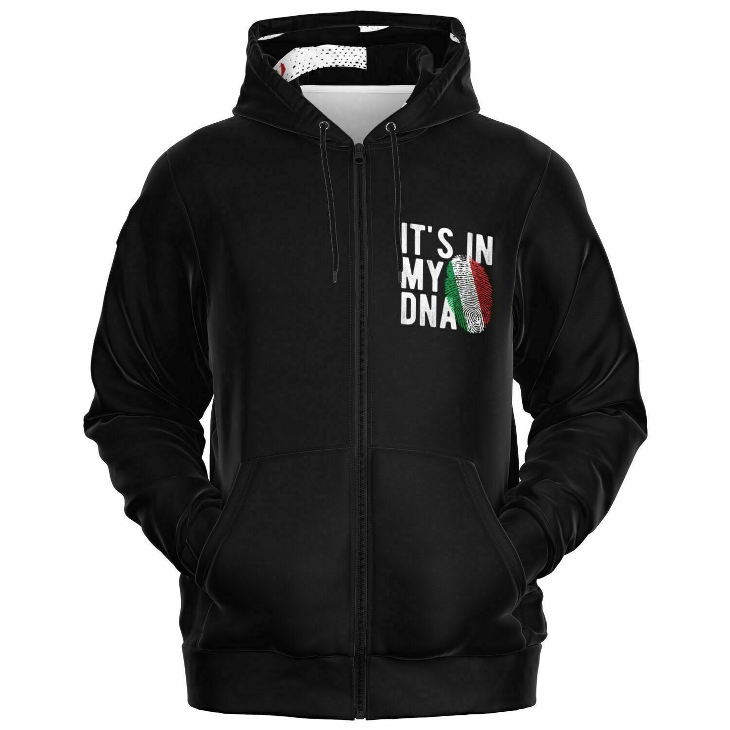 Felpa con cappuccio con zip Athletic - AOP