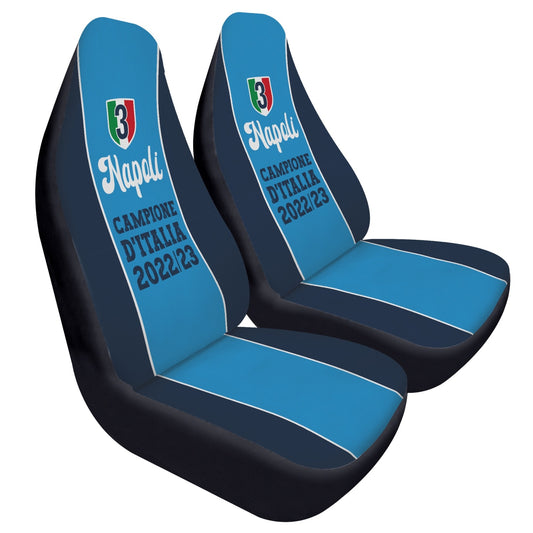 Napoli campione d'Italia - Microfiber Car Seats Cover 2Pcs: High-quality, breathable microfiber car seat covers with elastic backing for comfort and easy installation.