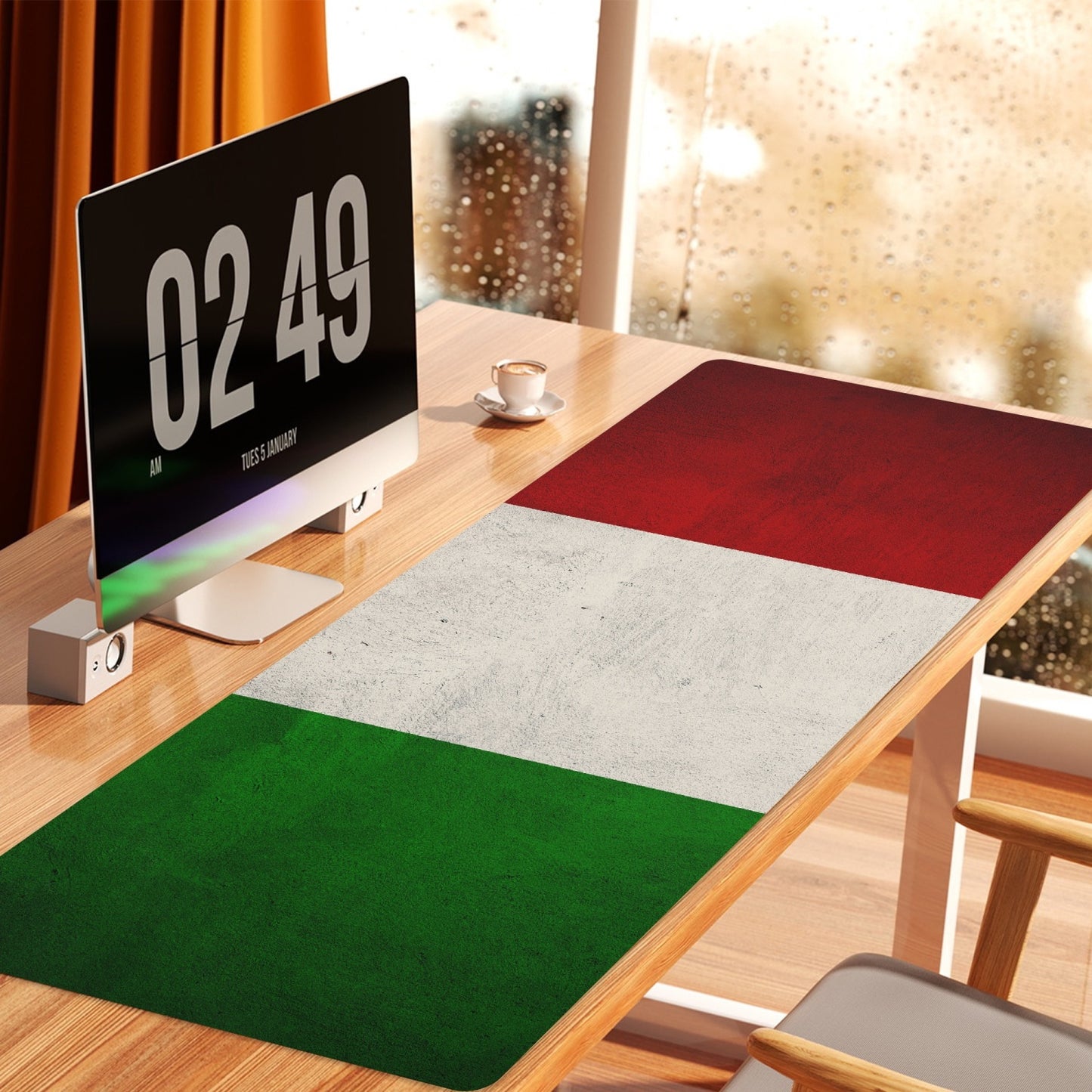 Bandiera Italiana - Tappetino da scrivania Premium