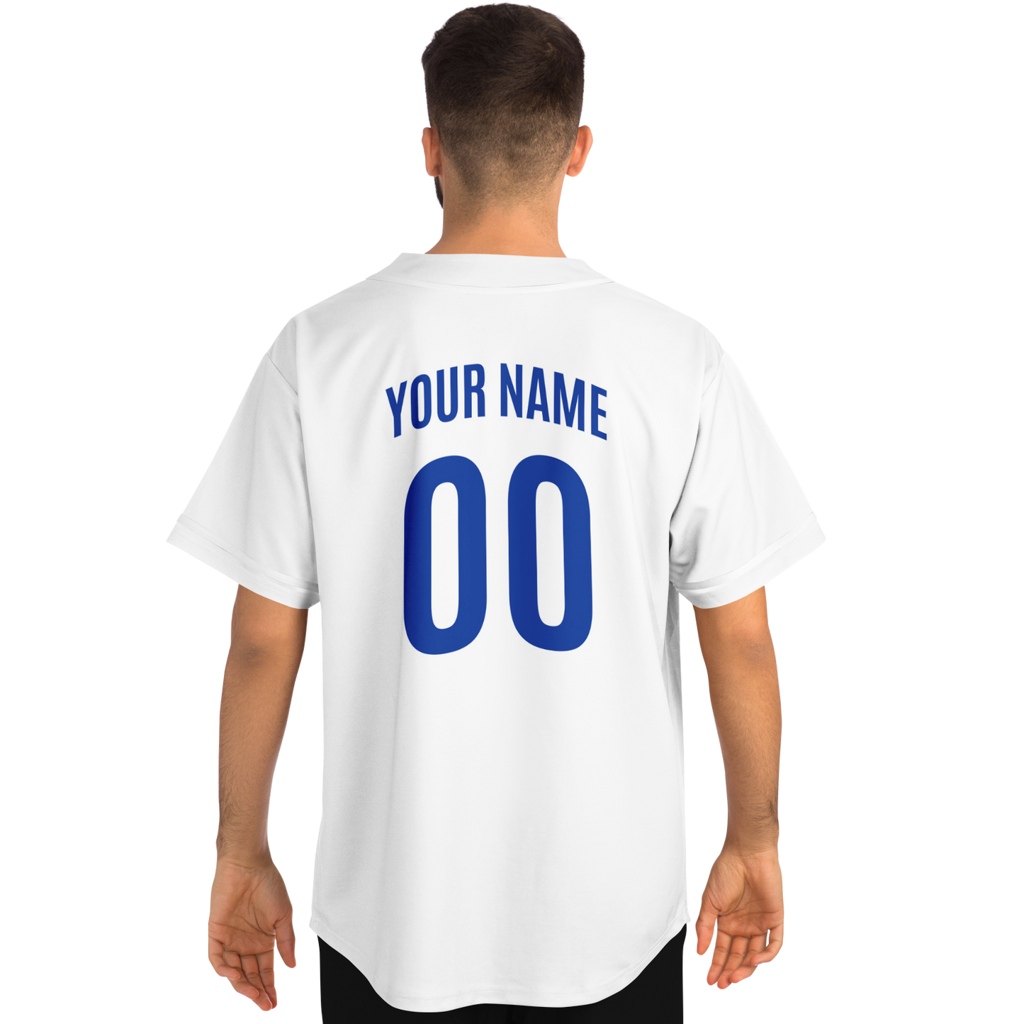 Italy Baseball Jersey - White - Custom Name + Number