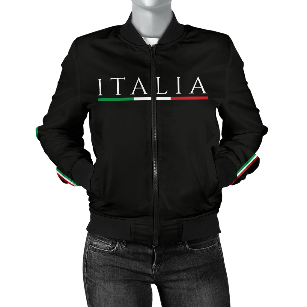 Giubbotto bomber Italia - Nero - Donna