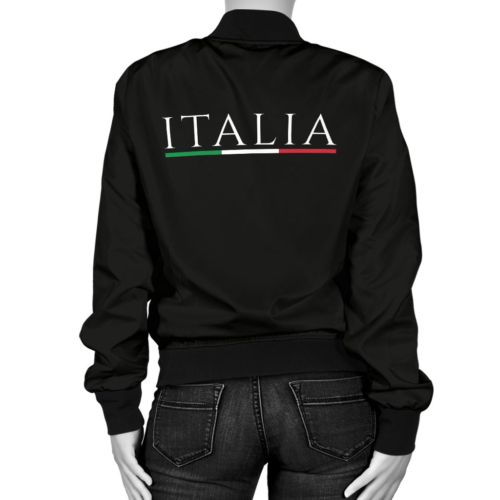 Giubbotto bomber Italia - Nero - Donna