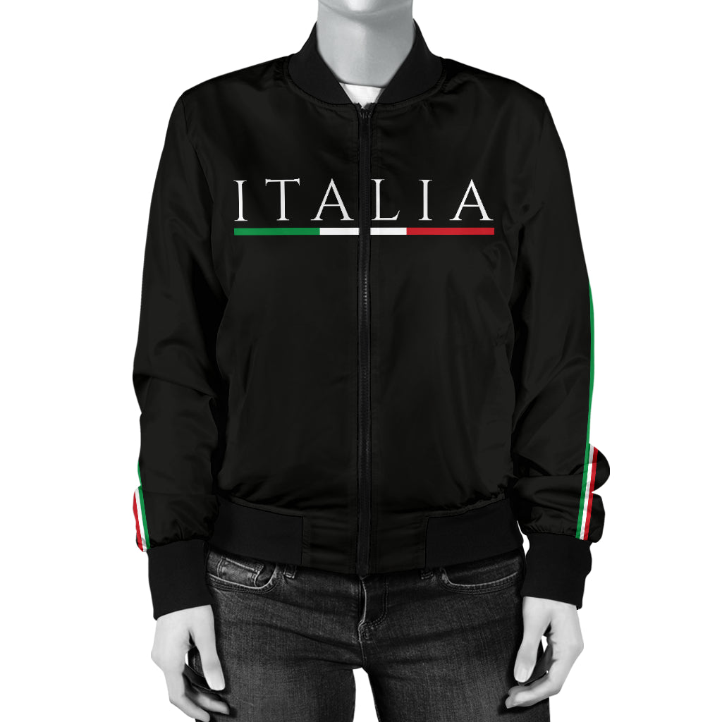 Giubbotto bomber Italia - Nero - Donna