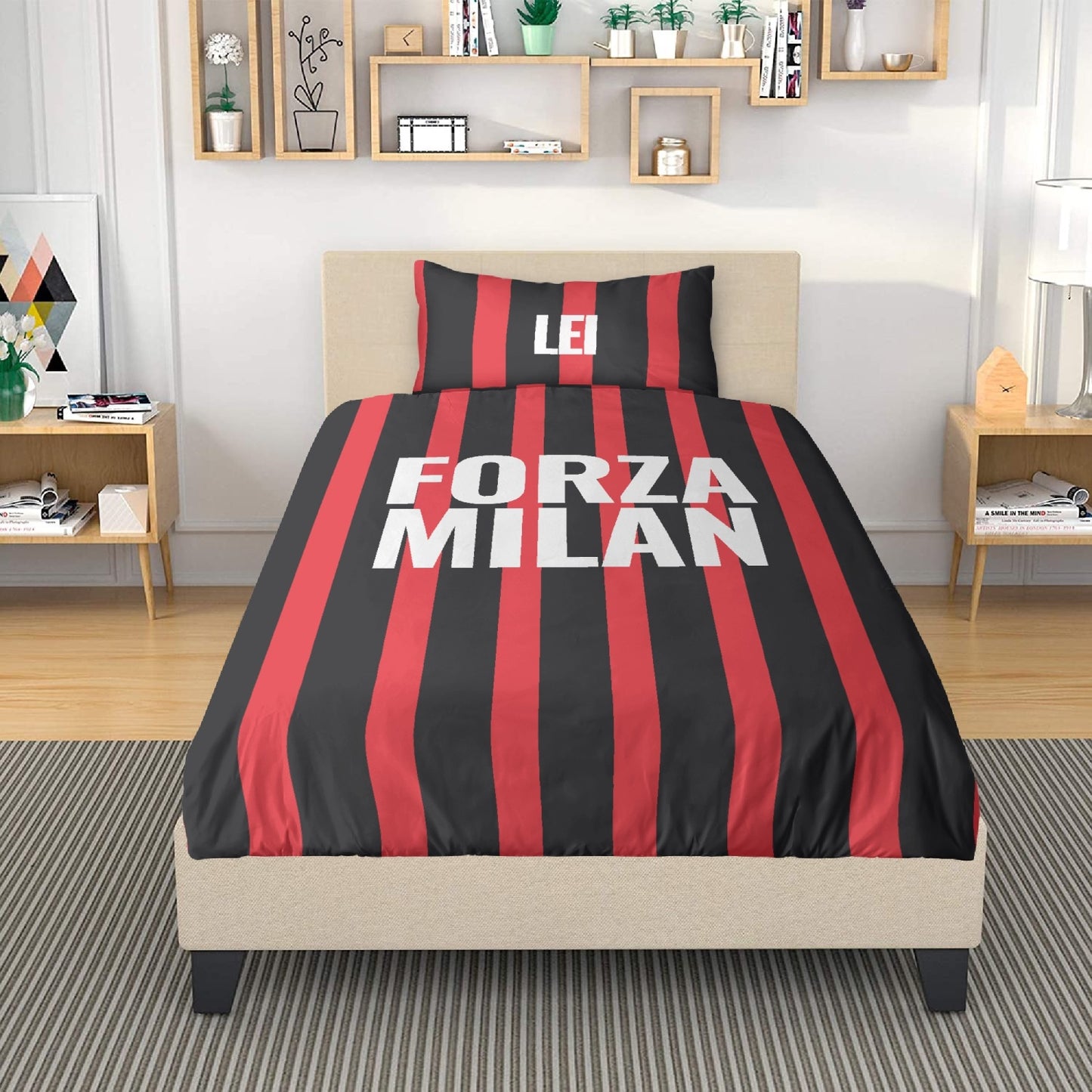 Completo Biancheria da Letto - Forza Milan
