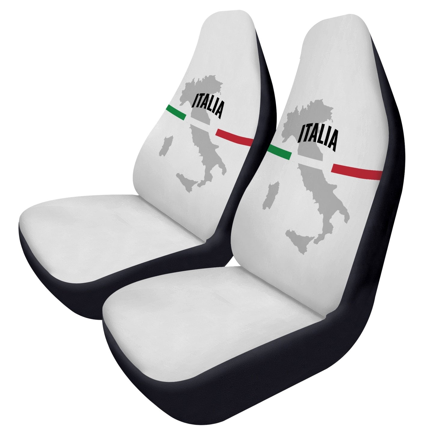 Italia white Car Seats Cover 2Pcs