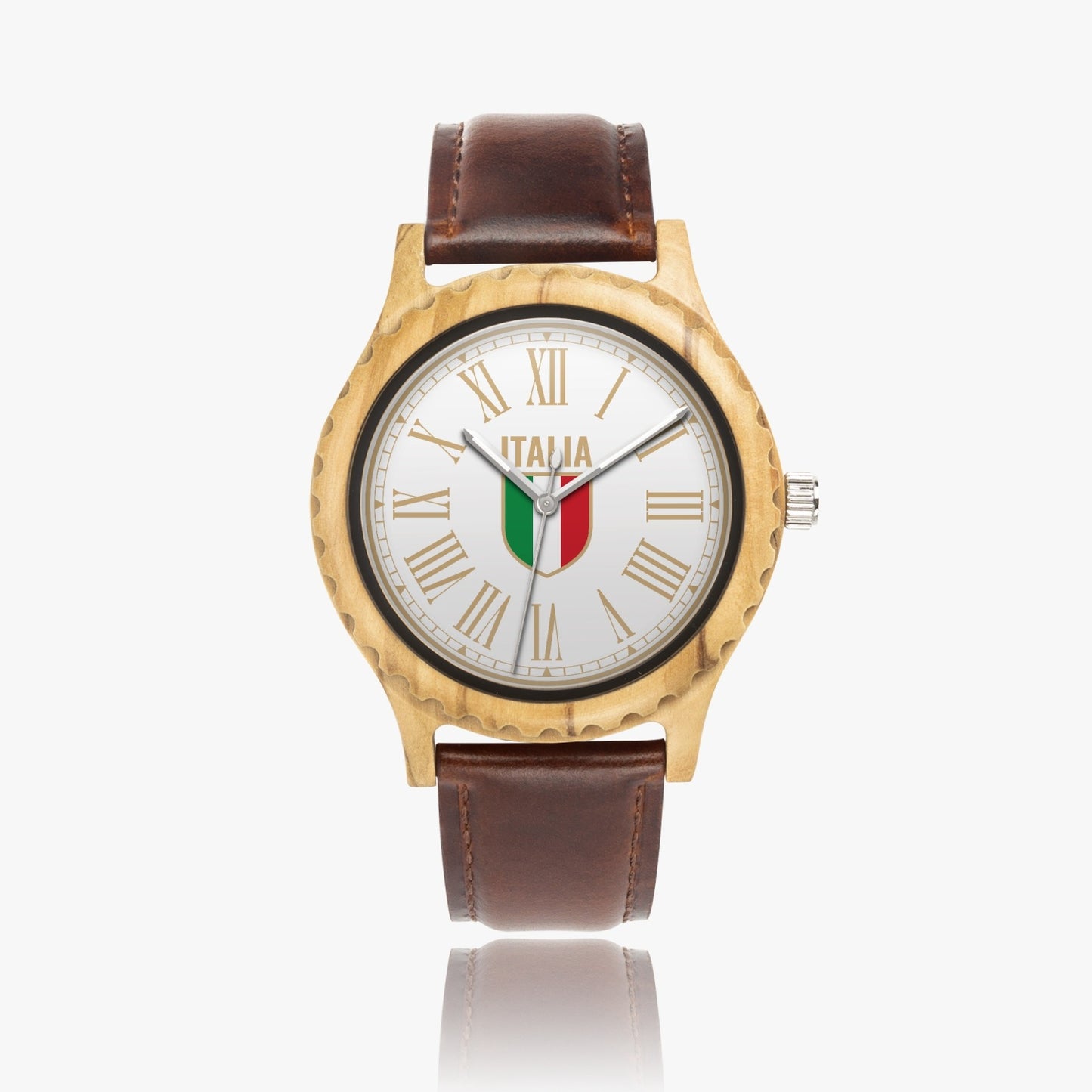 Italian Olive wooden watch - Italia