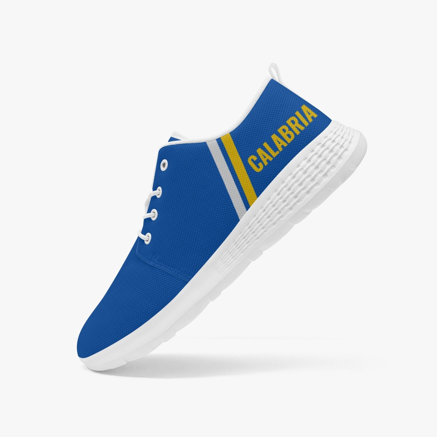 Italy Running Shoes - Forza Calabria, featuring breathable mesh, lace-lock style, and lightweight cushioning, designed for optimal flexibility and outdoor exercise. Suitable for men and women.
