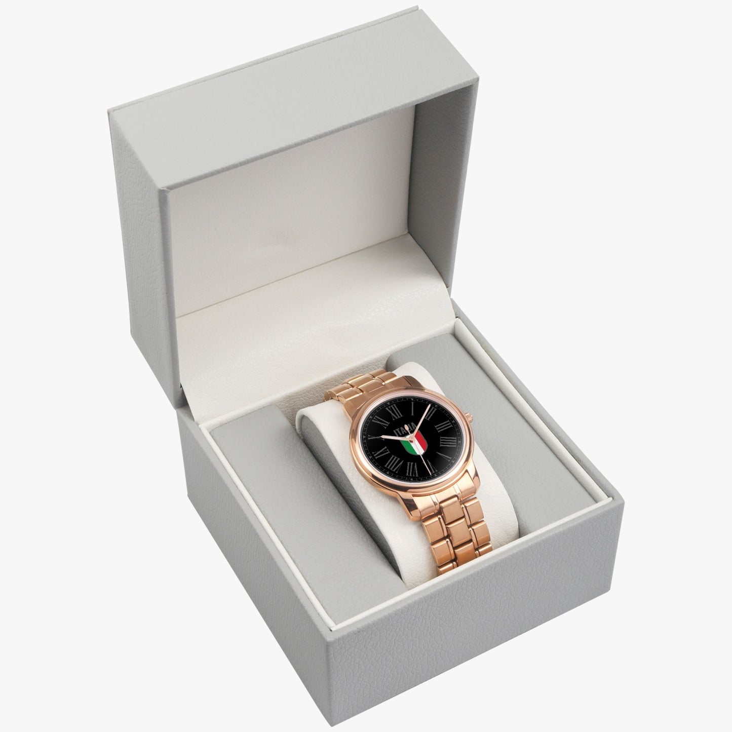 Orologio al quarzo in acciaio inossidabile - Italia nero/grigio