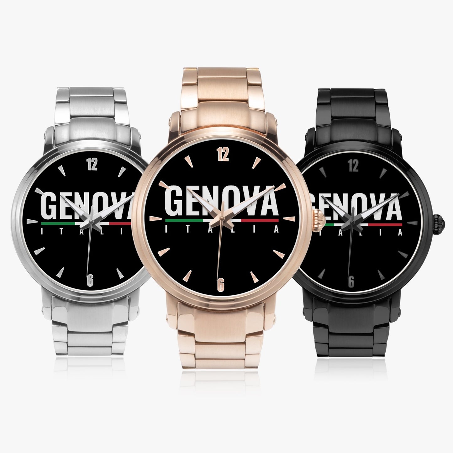 Orologio Movimento Automatico Genova Italia - Acciaio Inossidabile Premium