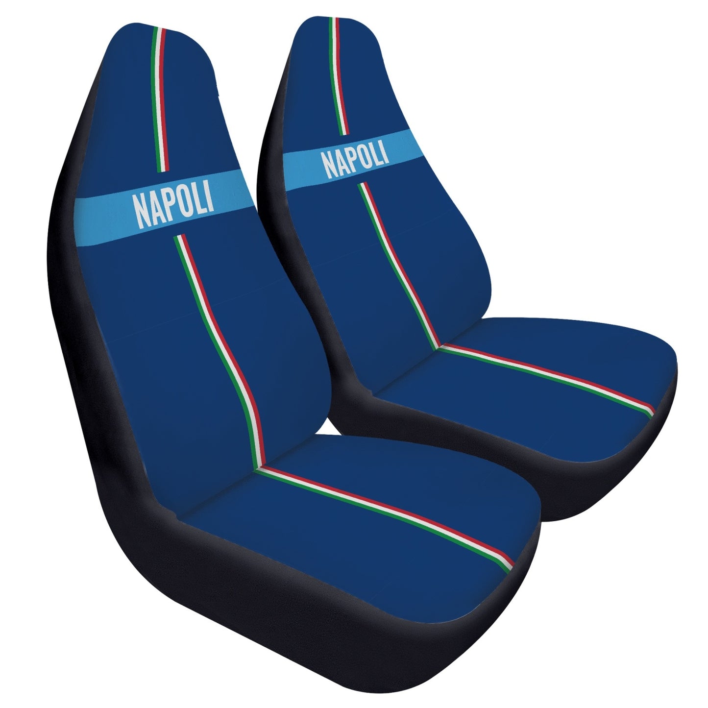 Napoli Car Seats Cover 2Pcs, featuring high-quality microfiber fabric and elastic backing for comfort and protection, designed for easy installation on most car and SUV seats.