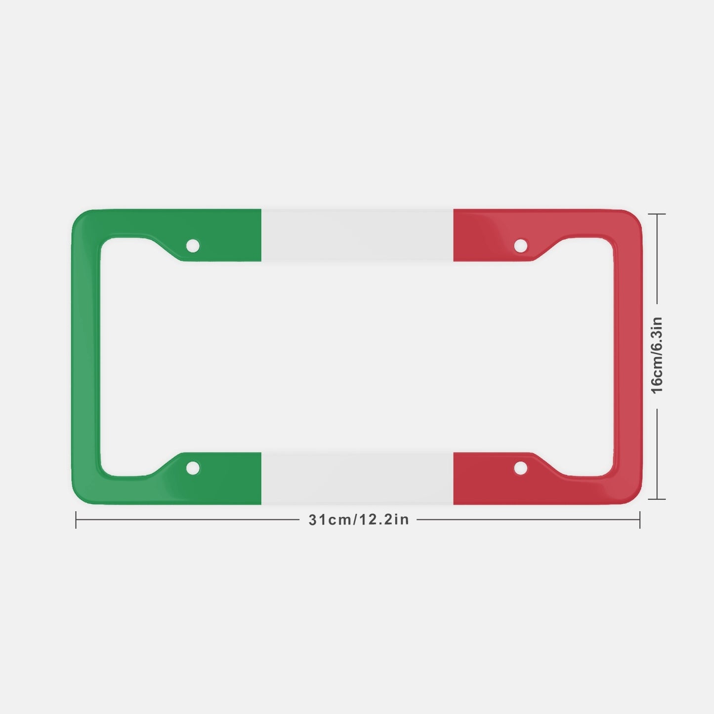 Italy Flag - License Plate Frame