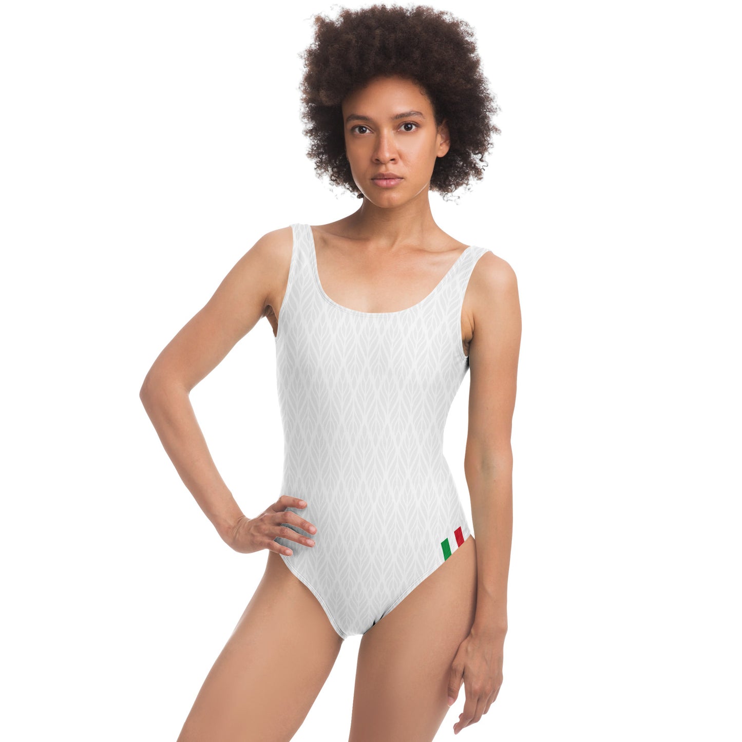 Costume intero Italia bianco
