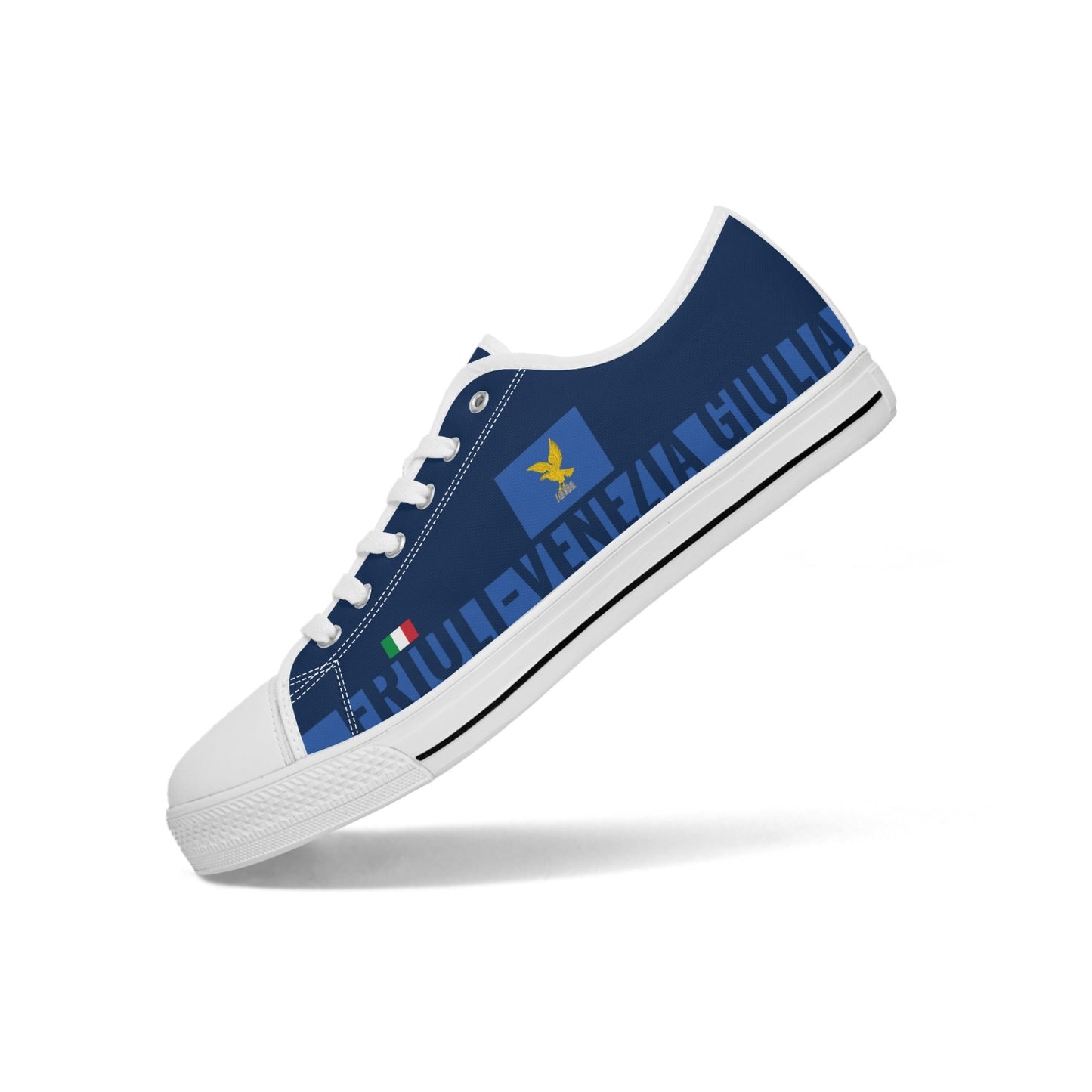 Friuli-Venezia Giulia Shoes Low-top V2 featuring a classic lace-up design with metal eyelets and a durable rubber outsole.