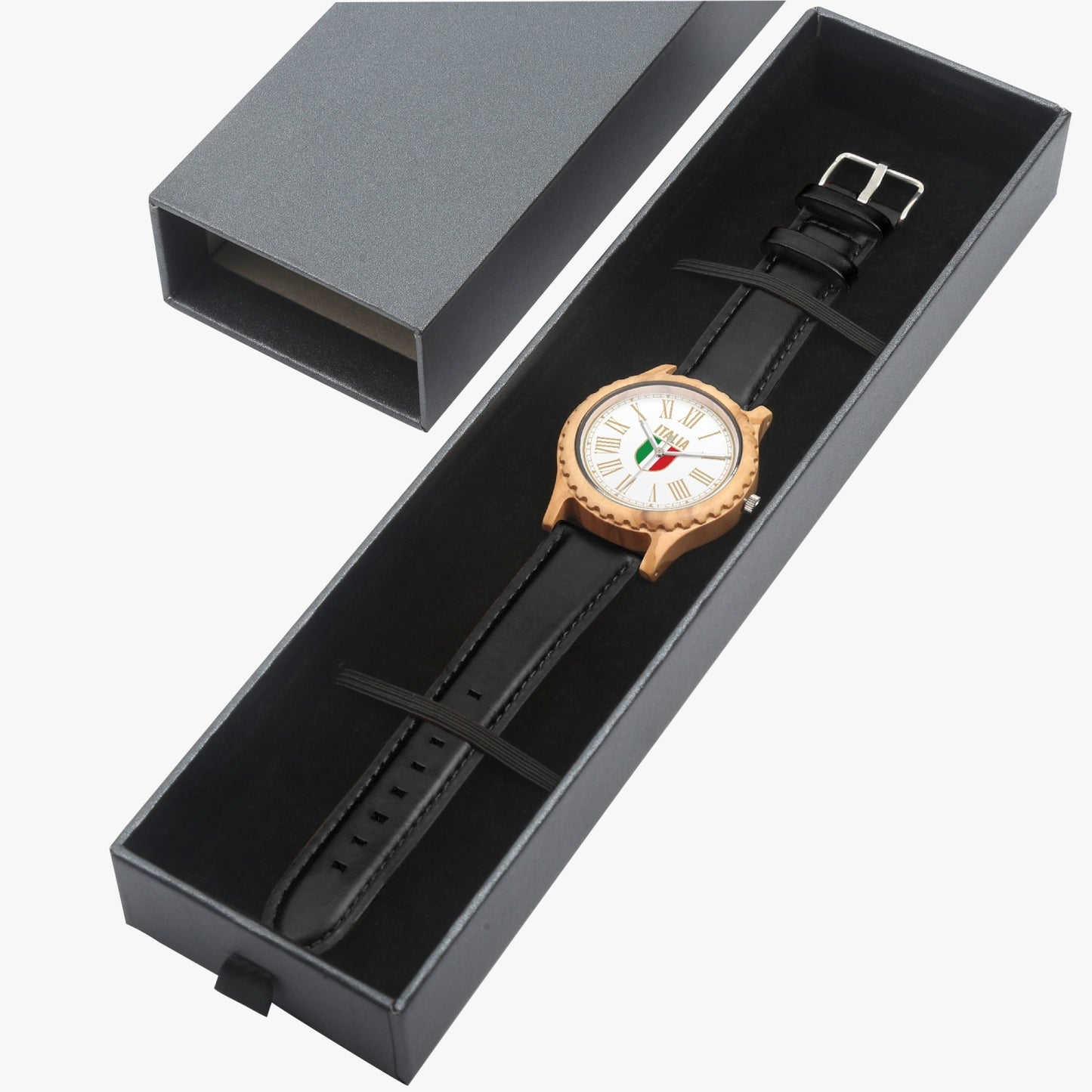 Italian Olive wooden watch - Italia