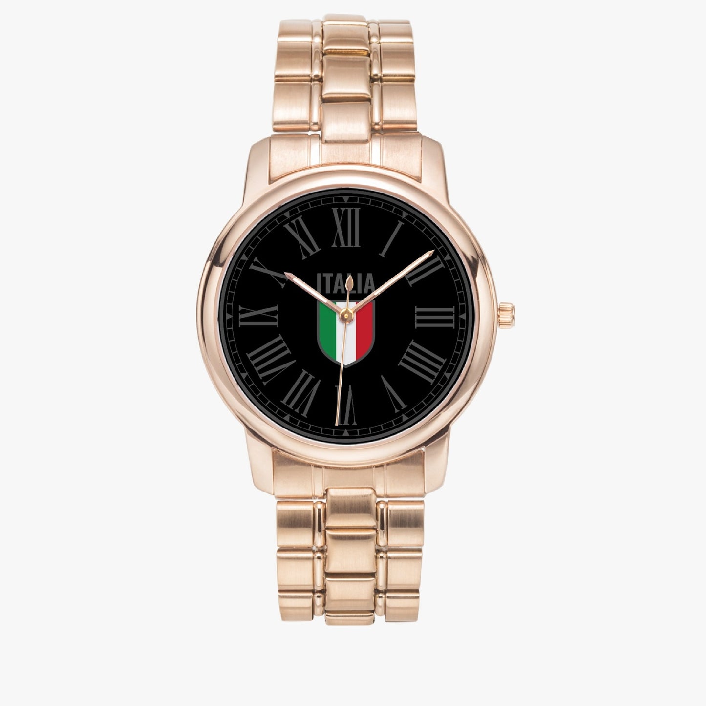 Orologio al quarzo in acciaio inossidabile - Italia nero/grigio