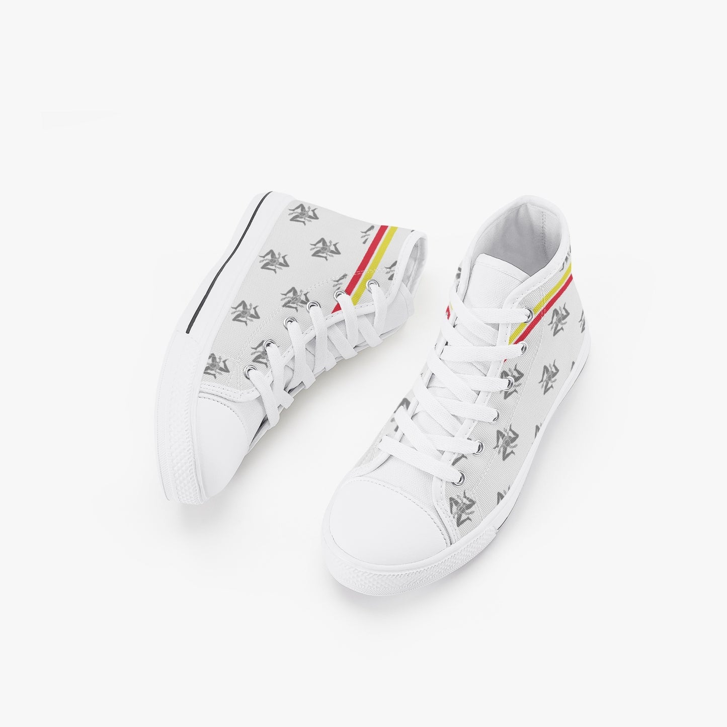 Scarpe alte da bambino modello siciliano bianche