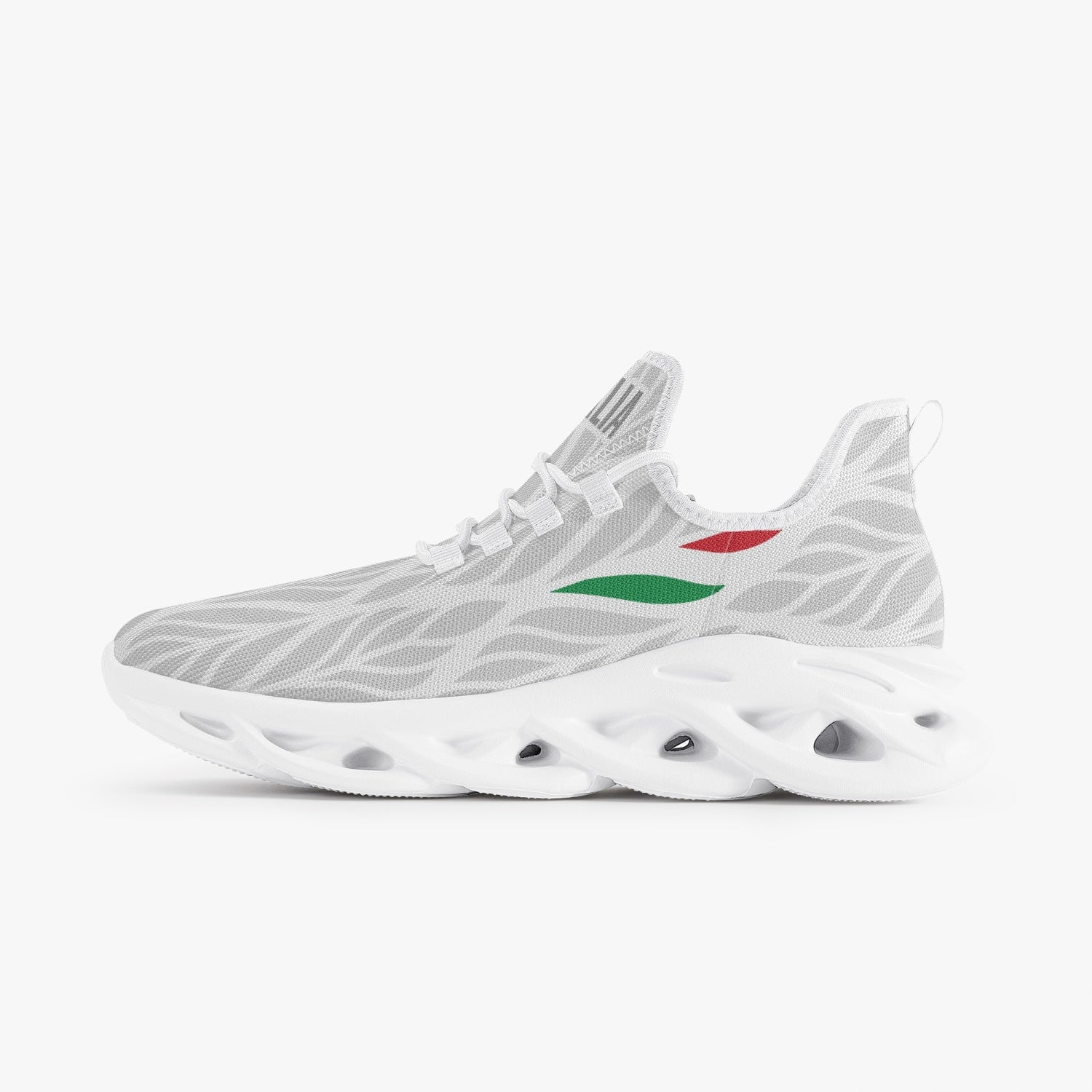 Sneakers White - Italia air+ 1 - men's, featuring lace-up closure and lightweight midsole, offering superior cushioning and bounce with mesh upper and EVA padded insoles.