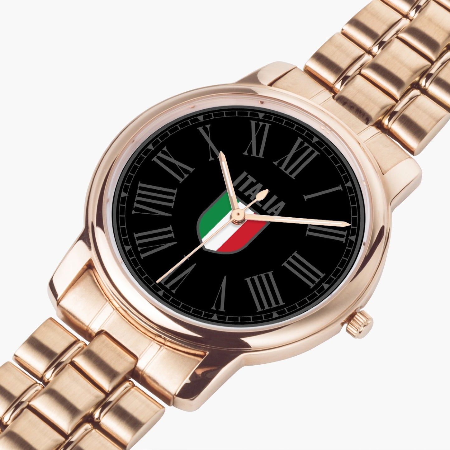 Orologio al quarzo in acciaio inossidabile - Italia nero/grigio
