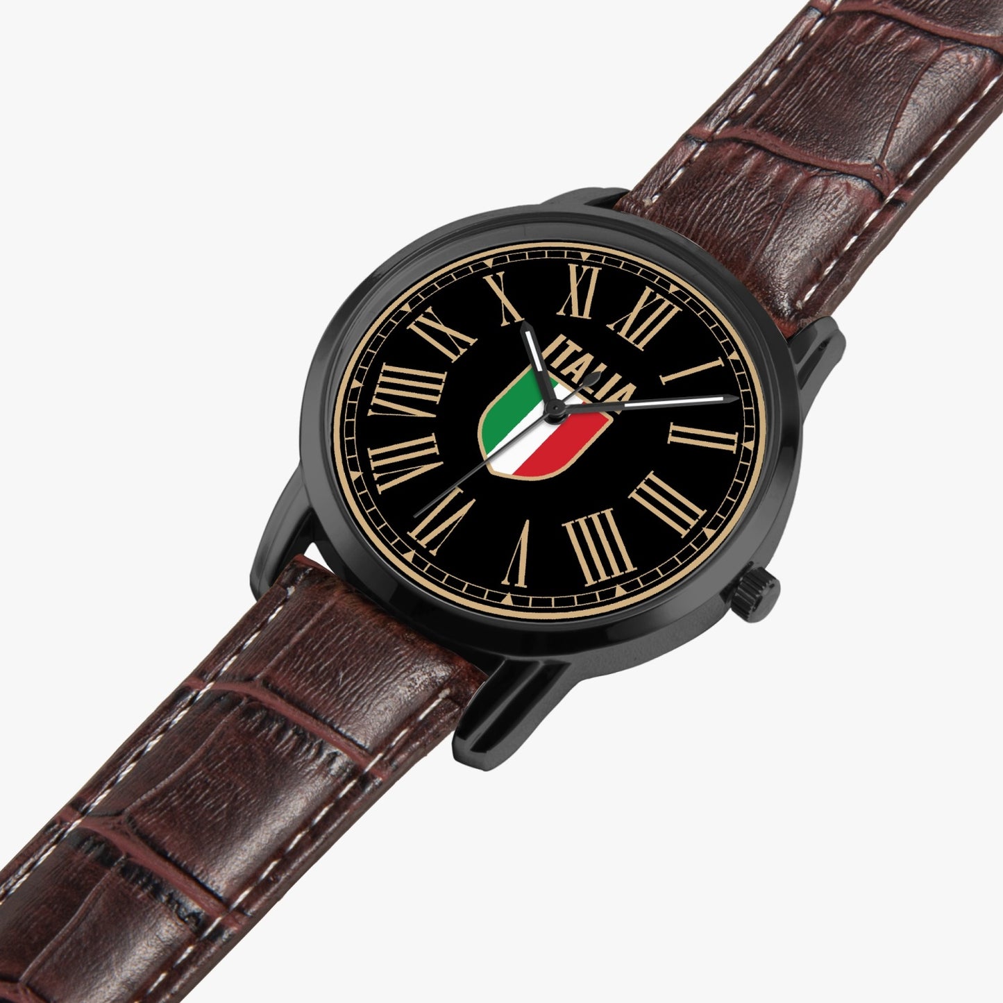 Stemma Italia - Premium Quartz Watch Stainless Steel Case & Leather Bands