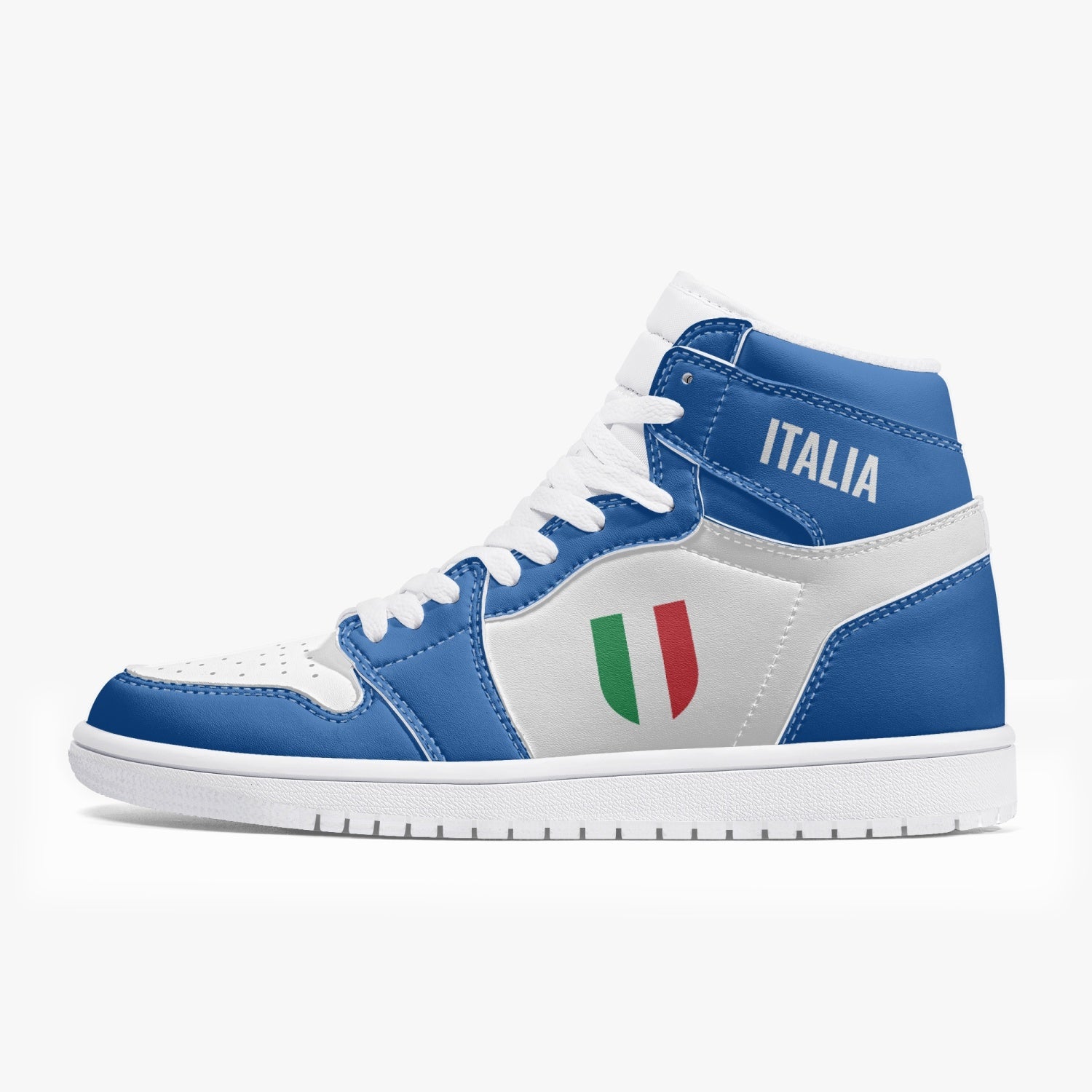 Italy AIR J men's sneaker featuring a leather upper, mesh lining, and EVA outsole for durability.